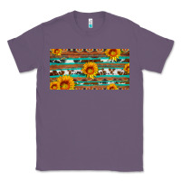 Lavender aztec sunflower cowhide license plate Classic Tee - Artiststas