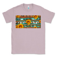 Lilac aztec sunflower cowhide license plate Classic Tee - Artiststas
