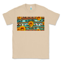 Mushroom aztec sunflower cowhide license plate Classic Tee - Artiststas