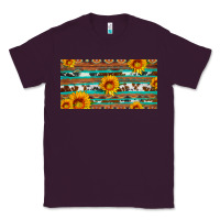 Plum aztec sunflower cowhide license plate Classic Tee - Artiststas