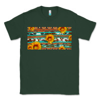 Sports Green aztec sunflower cowhide license plate Classic Tee - Artiststas