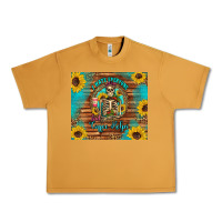 Peanut Butter i hate everyone but coffee helps western skeleton coffee sunflowers Urban Heavy Tee - Artiststas