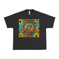 Pigment Black i hate everyone but coffee helps western skeleton coffee sunflowers Urban Heavy Tee - Artiststas