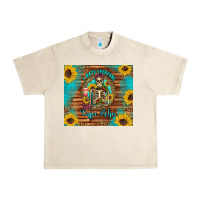 Sandshell i hate everyone but coffee helps western skeleton coffee sunflowers Urban Heavy Tee - Artiststas