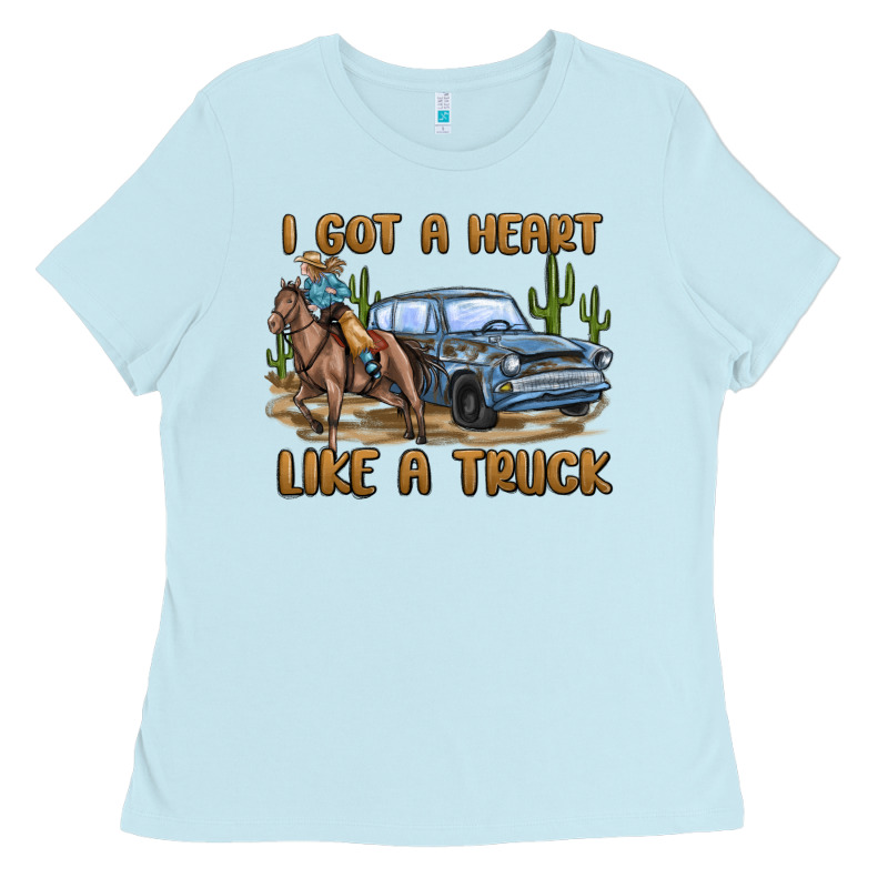 I Got A Heart Like A Truck Ladies Tee by MaliasSmallBusiness | Teevron