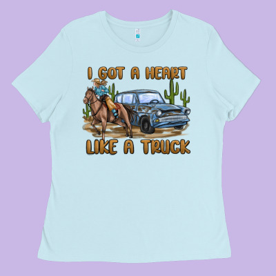 Ladies Tee i got a heart like a truck