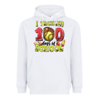 White i tackled days of school softball Heavyweight Hoodie - LillyAllenDesigns