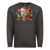 Smoke Joy Christmas Goat Premium Sweatshirt - LillyAllenDesigns