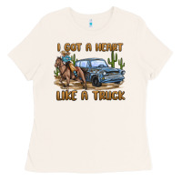 Bone i got a heart like a truck Ladies Tee - MaliasSmallBusiness