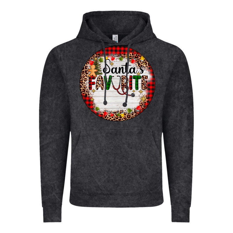 Custom Name Santas Favorite Nurse Vintage Hoodie by AdoDesignShop | Teevron