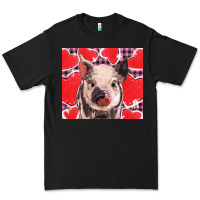 Black valentine's day glitter hearts pig Premium Tee - BarkalooDesign