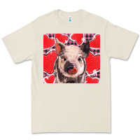 Bone valentine's day glitter hearts pig Premium Tee - BarkalooDesign