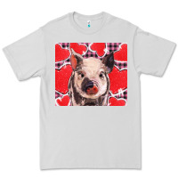 Dove Grey valentine's day glitter hearts pig Premium Tee - BarkalooDesign