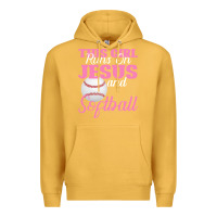Mustard This Girl Jesus And Softball Premium Hoodie - Bettercallsaul