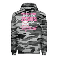 Slate Camo This Girl Jesus And Softball Premium Hoodie - Bettercallsaul