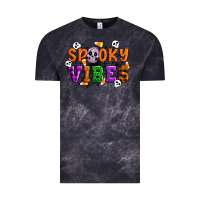 Cloud Black Spooky vibes Vintage Tee - Artiststas