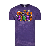 Cloud Purple Spooky vibes Vintage Tee - Artiststas