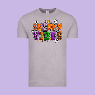 Spooky Vibes Vintage Tee Designed By Artiststas