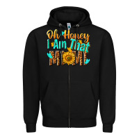 Black oh honey i am that mimi nca Zipper Hoodie - NancyCooperArtShop