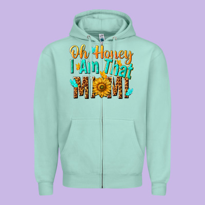 Oh Honey I Am That Mimi Nca Zipper Hoodie Designed By Nancycooperartshop