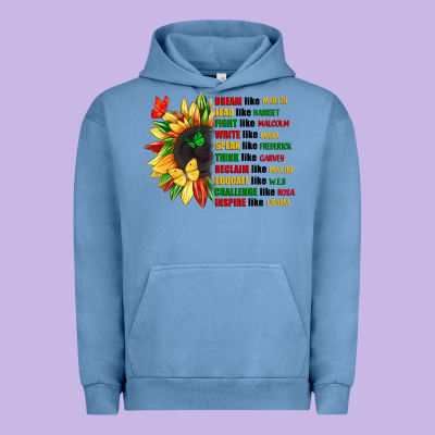 Dream Like Martin Juneteenth Urban Hoodie Designed By Cowgirlartshop