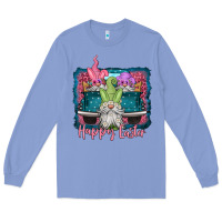 Colony Blue happy easter gnomes farm truck Long Sleeve Tee - Jasminsmagicworld