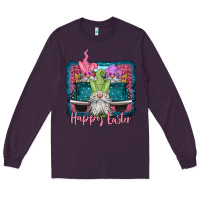 Plum happy easter gnomes farm truck Long Sleeve Tee - Jasminsmagicworld