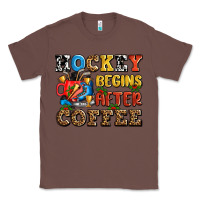 Chestnut hockey begins after coffee ado Classic Tee - AdoDesignShop