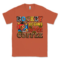 Copper hockey begins after coffee ado Classic Tee - AdoDesignShop
