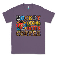 Lavender hockey begins after coffee ado Classic Tee - AdoDesignShop