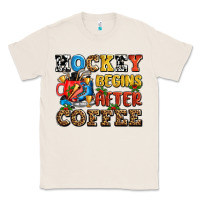 Natural hockey begins after coffee ado Classic Tee - AdoDesignShop