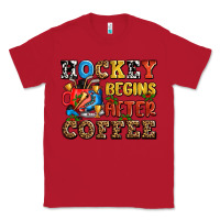 Red hockey begins after coffee ado Classic Tee - AdoDesignShop