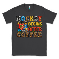 Smoke hockey begins after coffee ado Classic Tee - AdoDesignShop