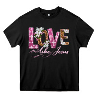 Black love like jesus Heavy Core Tee - texasbilliewilder