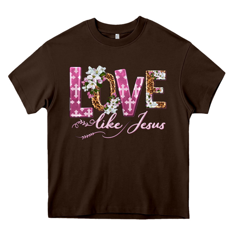Love Like Jesus Heavy Core Tee by texasbilliewilder | Teevron