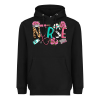 Black nurse Heavyweight Hoodie - LillyAllenDesigns