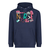 Navy nurse Heavyweight Hoodie - LillyAllenDesigns