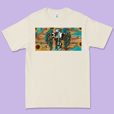 Premium Tee Wings Cross Faith