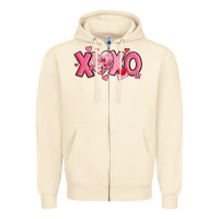 Sandshell xoxo disco heart valentine's day Zipper Hoodie - MaliasSmallBusiness