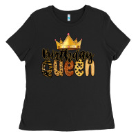 Black birthday queen Ladies Tee - MaliasSmallBusiness