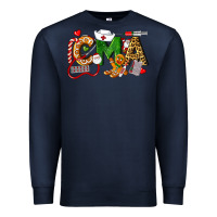 Navy christmas cma certified medical assistant Premium Sweatshirt - LillyAllenDesigns