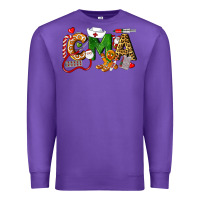 Purple christmas cma certified medical assistant Premium Sweatshirt - LillyAllenDesigns