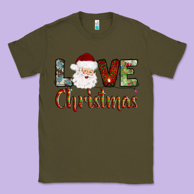 Love Christmas Classic Tee Designed By Adodesignshop