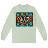 Matcha western baby cow turquoise gemstones  leopards Long Sleeve Tee - BarkalooDesign
