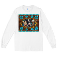 White western baby cow turquoise gemstones  leopards Long Sleeve Tee - BarkalooDesign