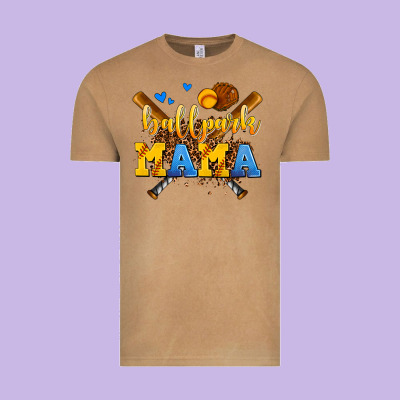 Ballpark Mama Vintage Tee Designed By Adodesignshop