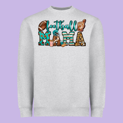 American Football Mama Heavyweight Sweatshirt Designed By Jasminsmagicworld