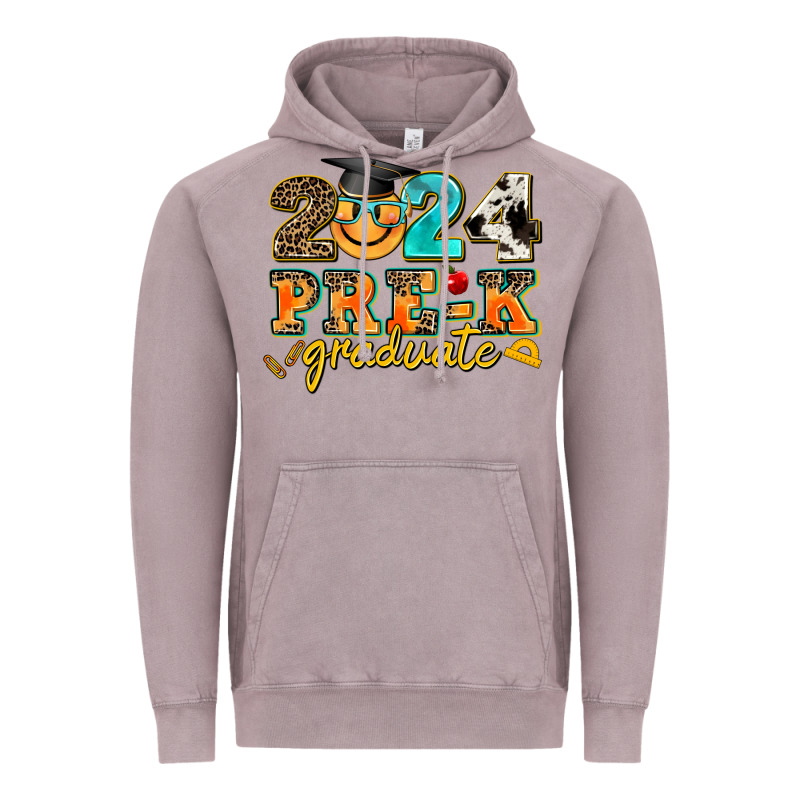 2024 Pre K Graduate Vintage Hoodie by AdoDesignShop | Teevron