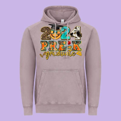 2024 Pre K Graduate Vintage Hoodie Designed By Adodesignshop