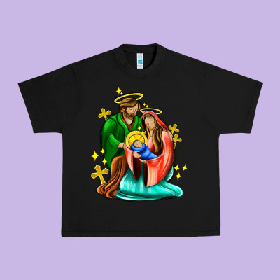 Oh Holy Night  With Cross Ado Urban Heavy Tee Designed By Adodesignshop